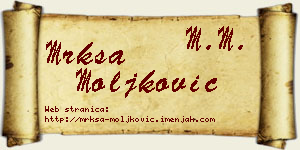 Mrkša Moljković vizit kartica